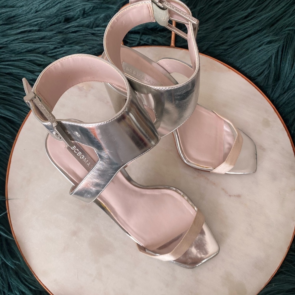BCBG silver high heel - size 8.5